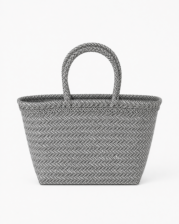 Basket Weave Compact Beach Bag