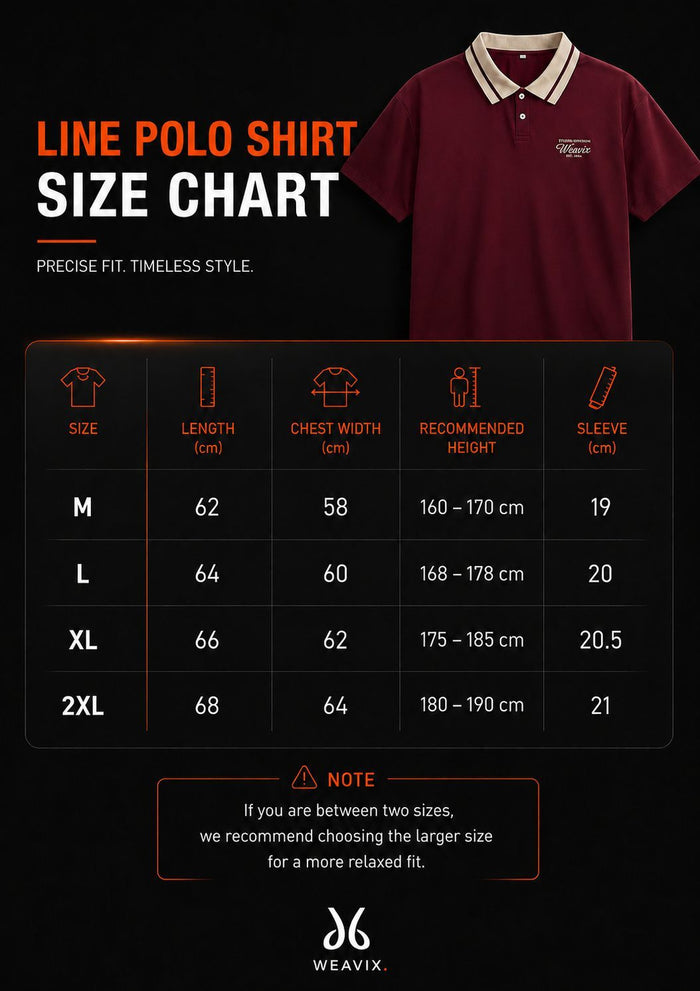 Burgundy Line Polo