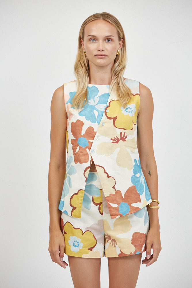 Cosima Top in Vintage Garden - Top View 4