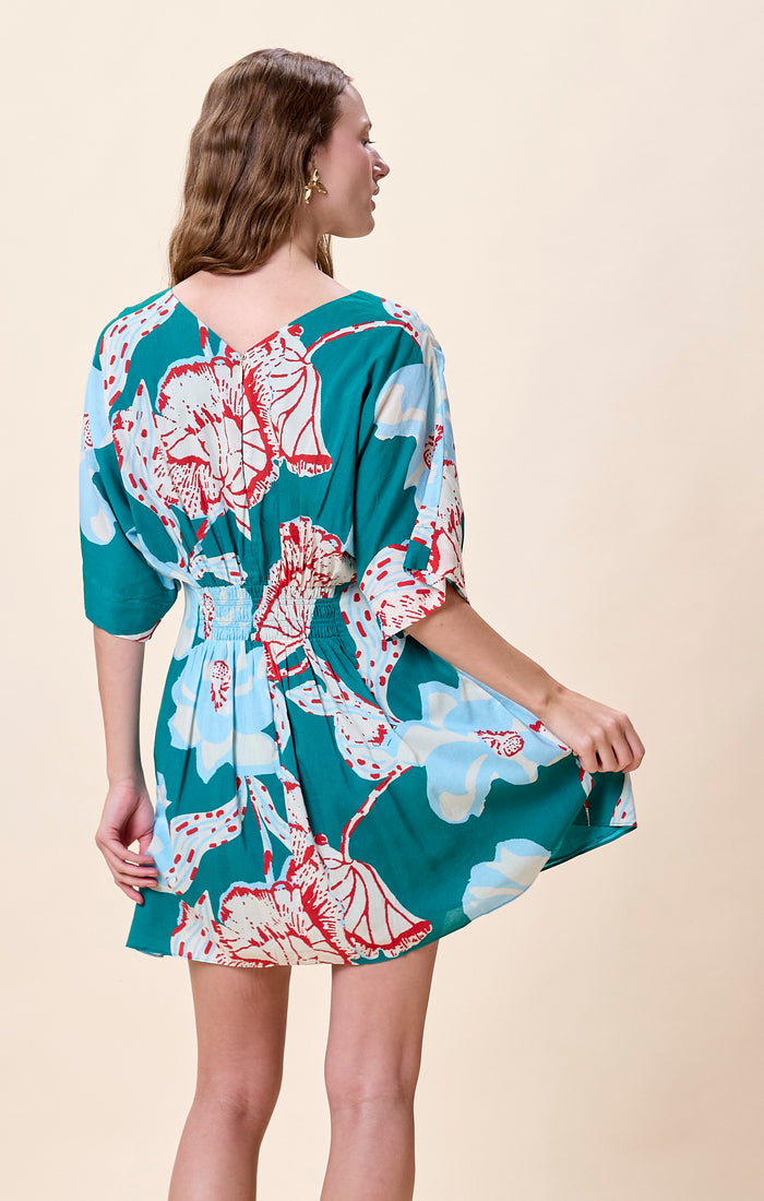 Dina Mini Dress in La Rouge North Sea
