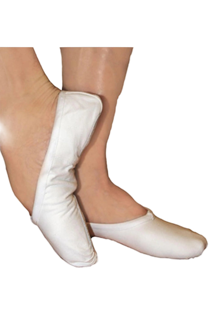 Fuzi Split Sole Canvas Slipper, White SSC501