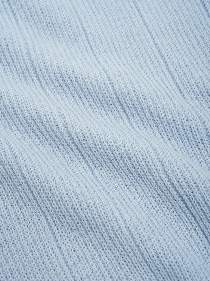 Graves V Neck Vest Overton Sky Blue