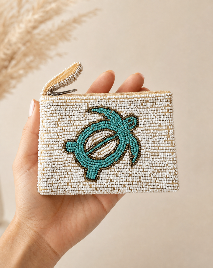 Honu Beaded Purse - Small