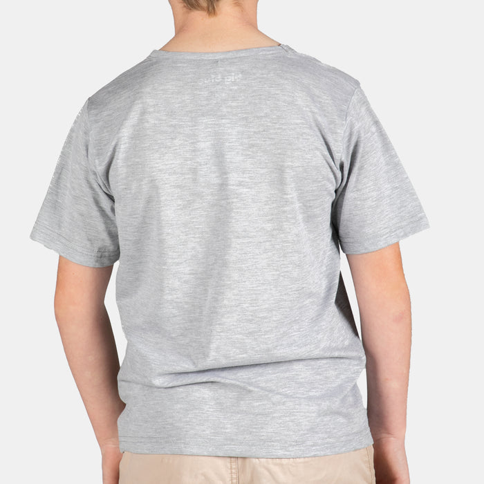 Kid's Junior South African Fingerprint T-Shirt - Grey