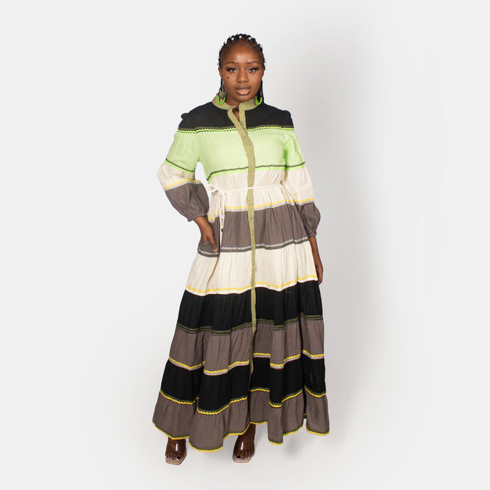 Ladies' Hollyhock Dress - Lime