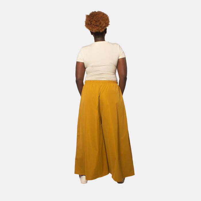 Ladies' Kaykay Palazzo Pants - Mustard