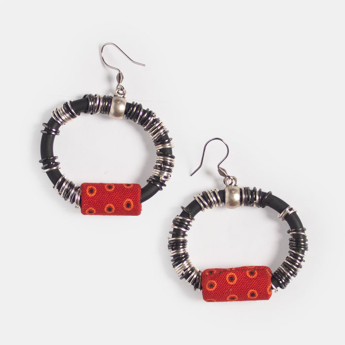 Ladies' Ntombi Earrings - Red