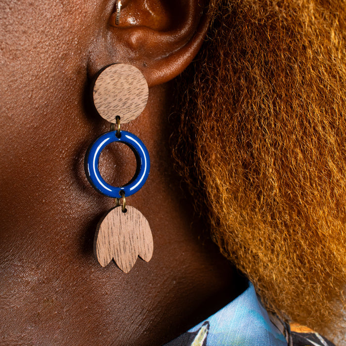 Ladies' Petal Drop Earrings