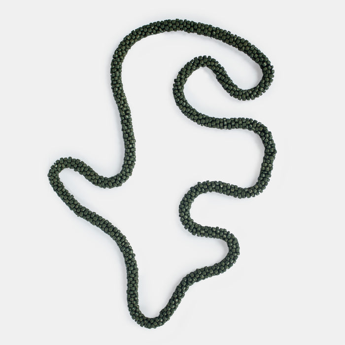 Ladies' Rope Beads Necklace - Olive