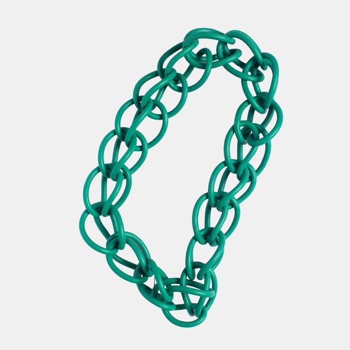 Ladies' Soft Rope Necklace - Green