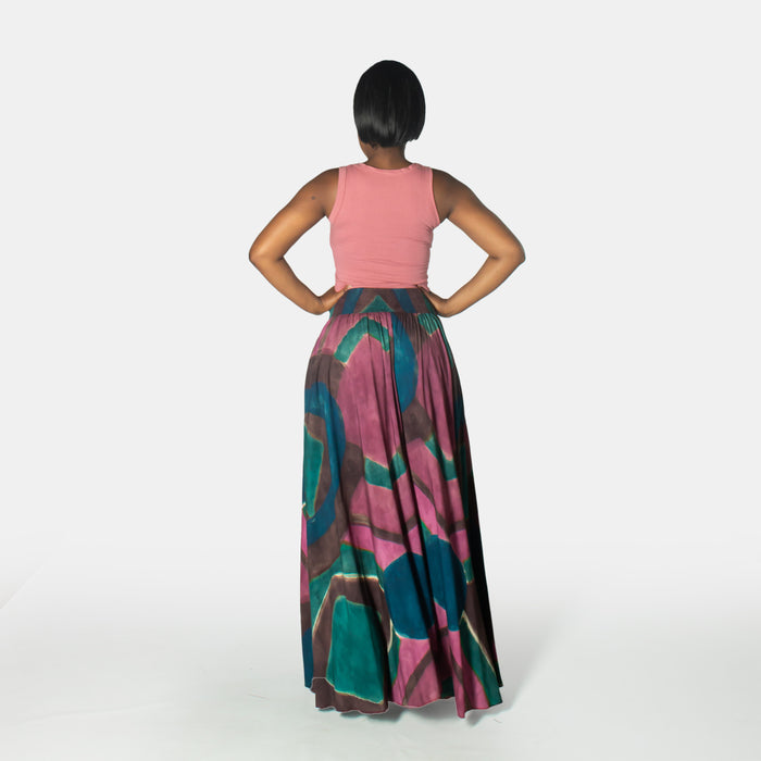 Ladies' Summer High Rise Skirt - Ruby