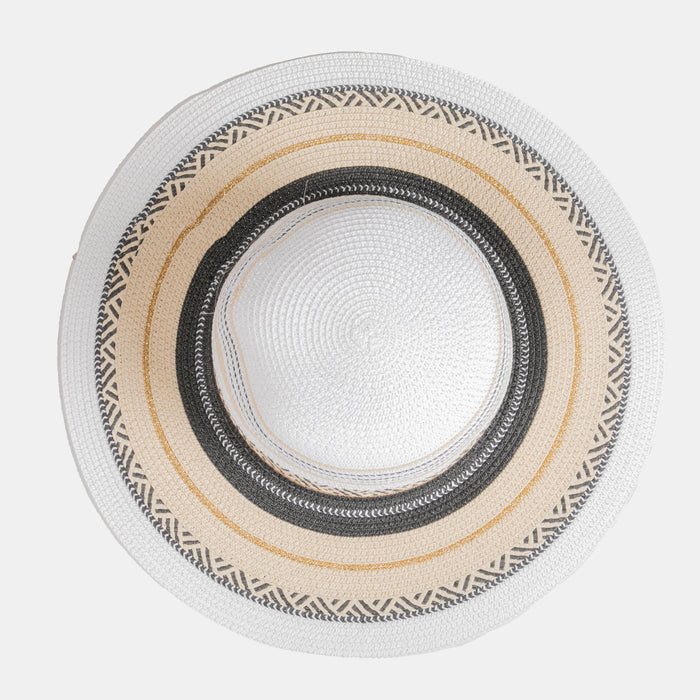 Ladies' Tribal Summer Hat - White