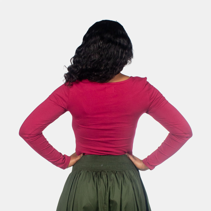 Ladies' Twisty Top - Ruby