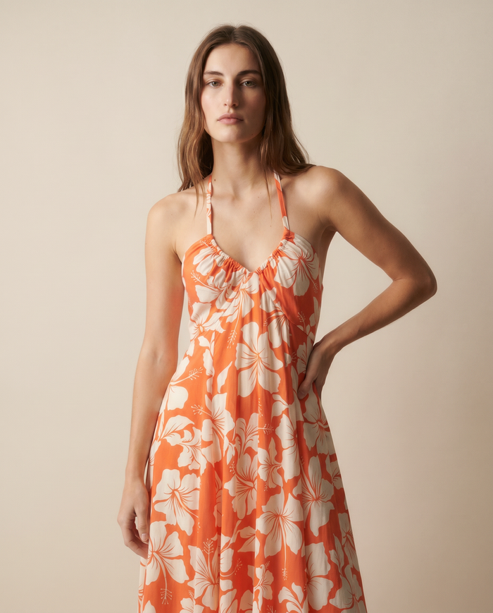 Lilia Maxi Dress - Lani Coral