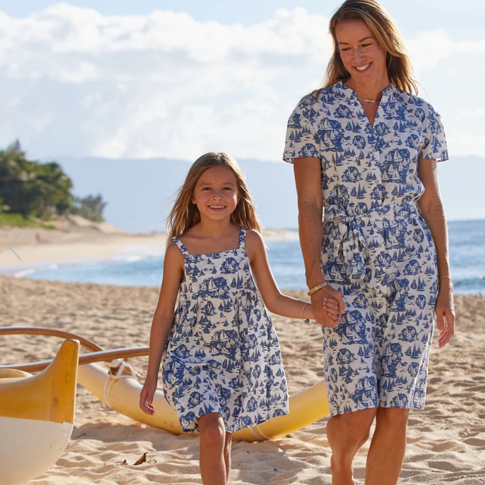 Mele Kele Girls Sundress - White