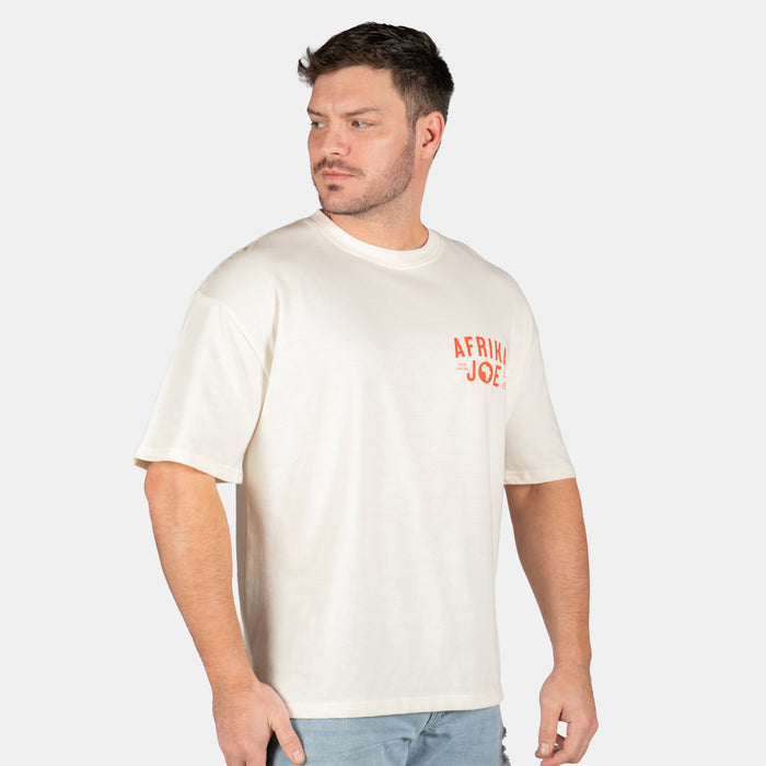 Men's African Sunshine Boxy T-Shirt - Cream
