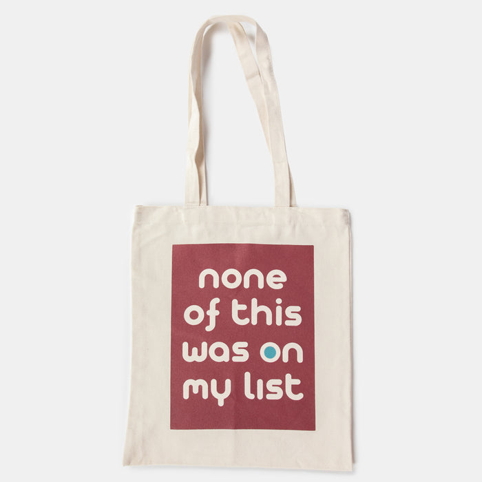 My List Tote Bag - Cream