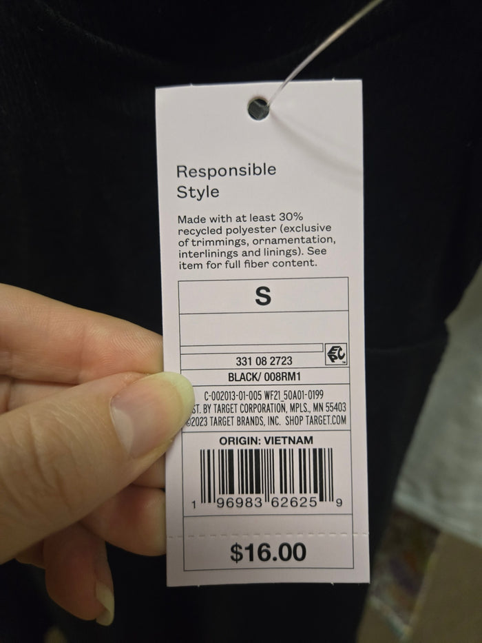 NWT S black Wild Fable Dress