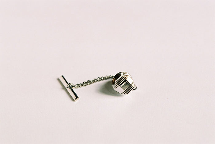 Rhodium Plated Tie Tak