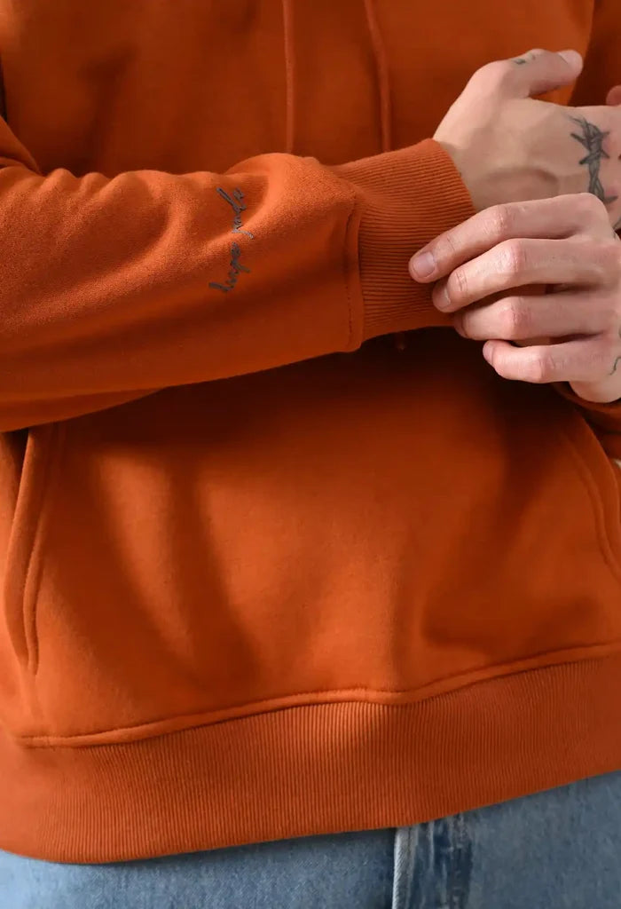 Rust Orange Men's Pullover Hoodies for Men