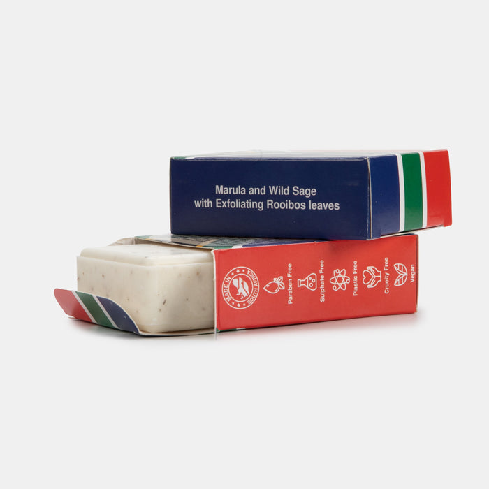 SA Flag Marula and Wild Sage with Exfoliating Rooibos Soap