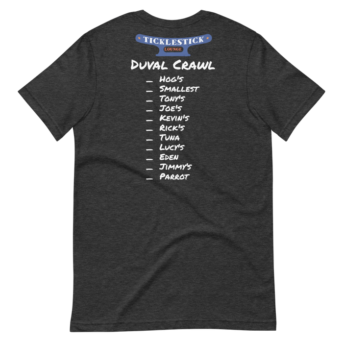 Short-Sleeve Unisex T-Shirt - Ticklestick Lounge Duval Crawl