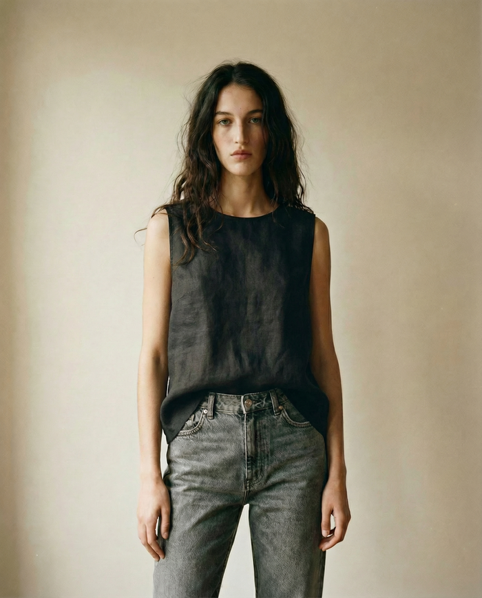 Sleeveless Top - Black