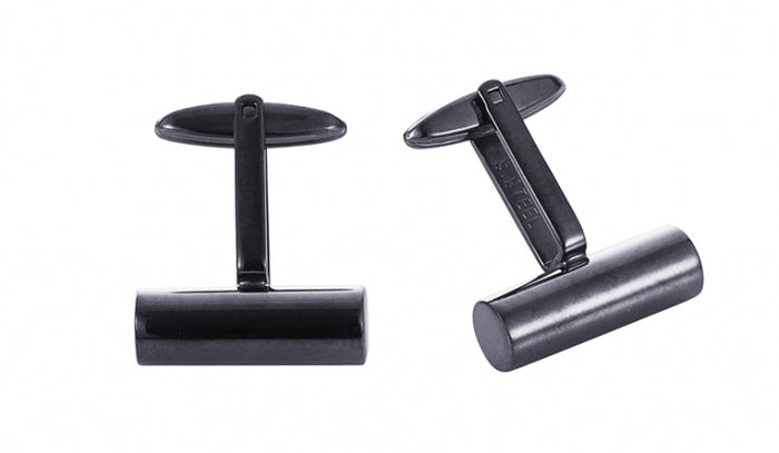 Stainless Steel &Ion Plated Black Cufflinks