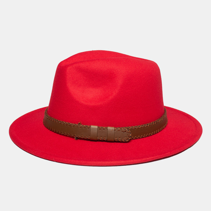 Unisex Melania Felt Hat - Red