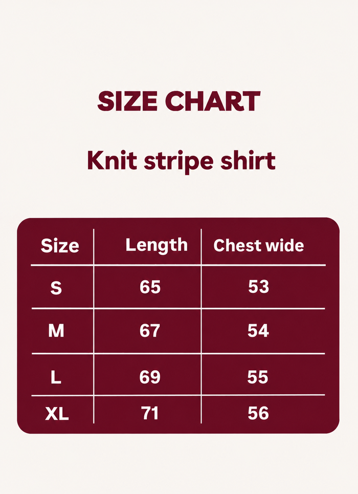 White Stripe knit T-shirt