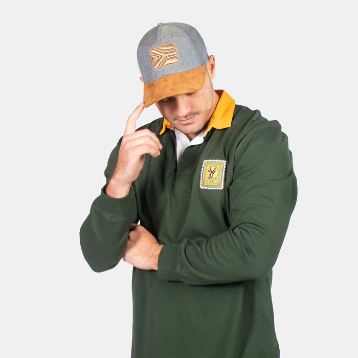 3D Embroidered SA Flag Cap - Grey