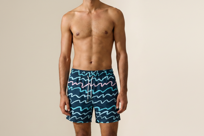 90's Wave Swim Short