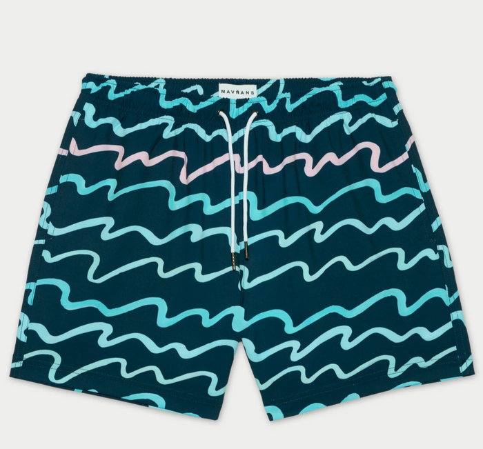90's Wave Swim Short