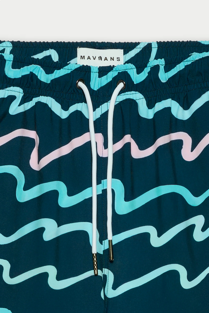 90's Wave Swim Short