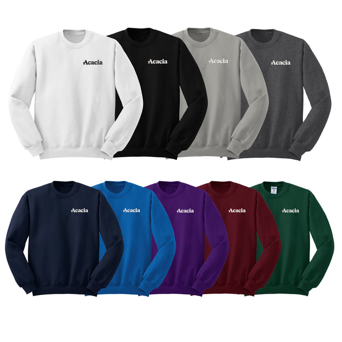 Acacia Crewneck Sweatshirt - Embroidered