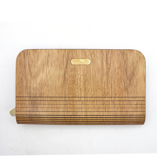 Acacia Wood Clutch Wallet