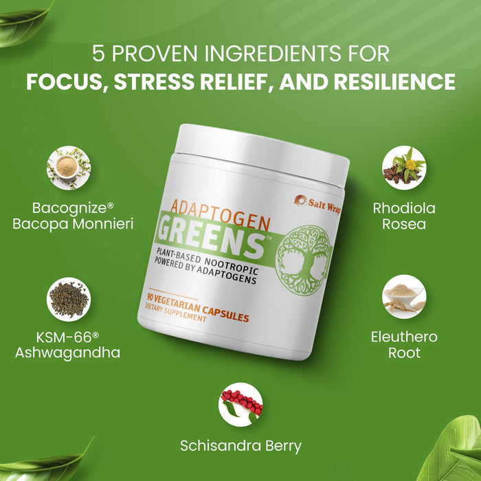 ADAPTOGEN GREENS - Mind-Body Resilience Formula SaltWrap