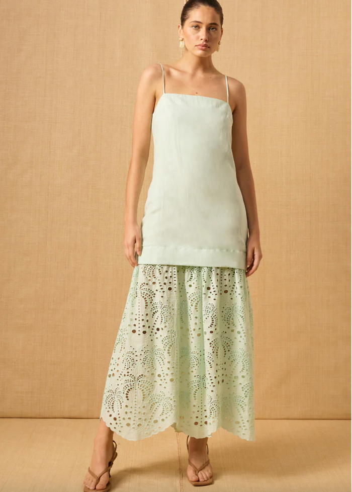 Agua Anglaise Dress - Sea Foam