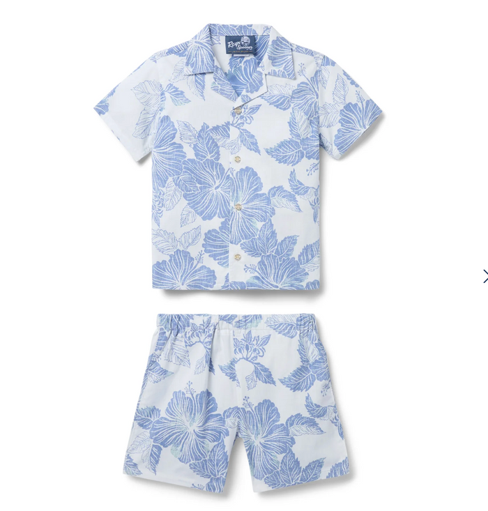 ALOHA BISCUS Cabana Set - White