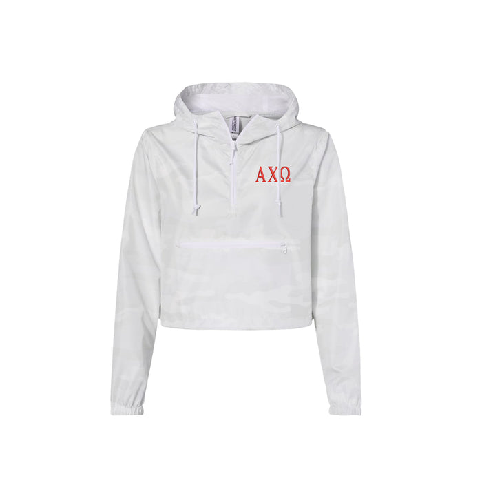 Alpha Chi Omega Crop Windbreaker