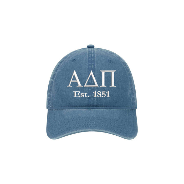 Alpha Delta Pi Beach Washed Hat