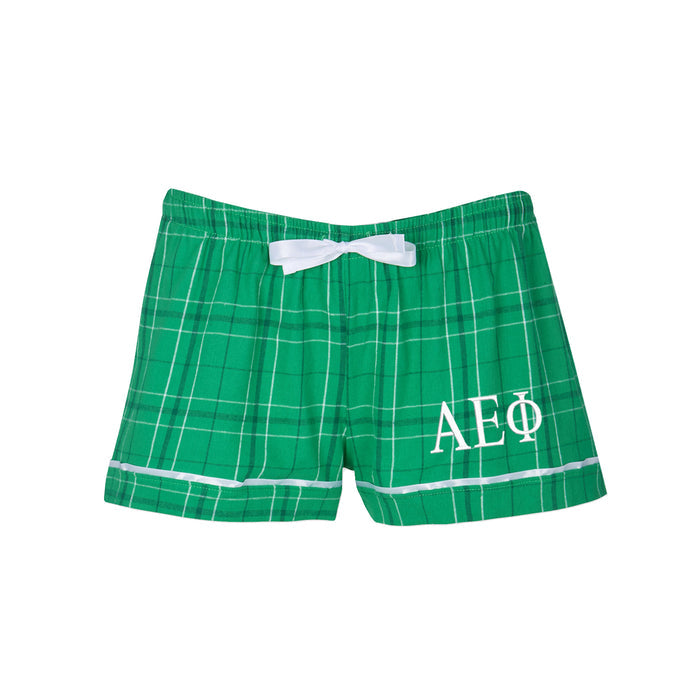 Alpha Epsilon Phi Flannel Boxer Shorts