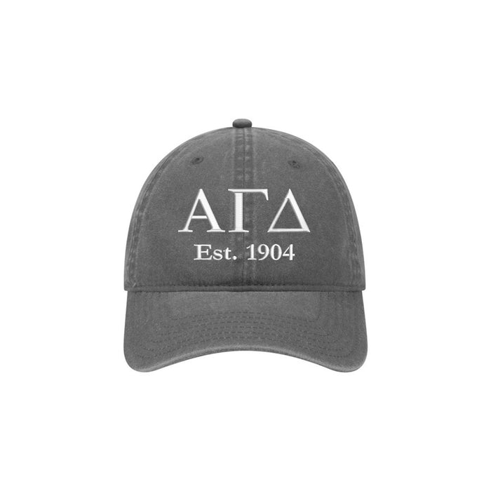 Alpha Gamma Delta Beach Washed Hat