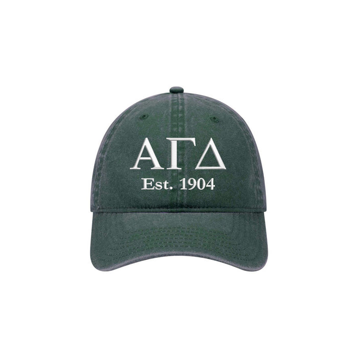 Alpha Gamma Delta Beach Washed Hat
