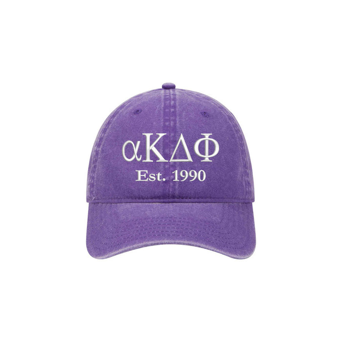 Alpha Kappa Delta Phi Beach Washed Hat
