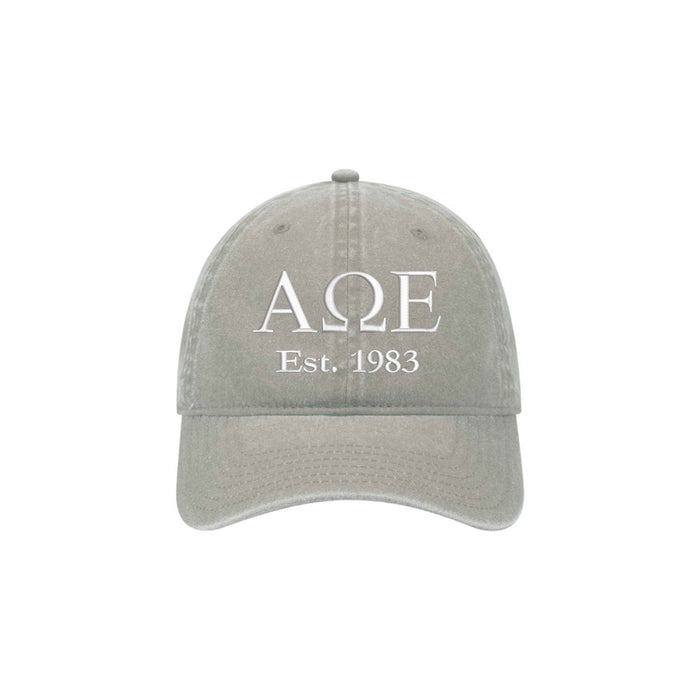 Alpha Omega Epsilon Beach Washed Hat