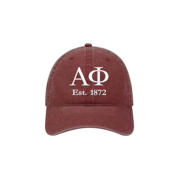 Alpha Phi Beach Washed Hat