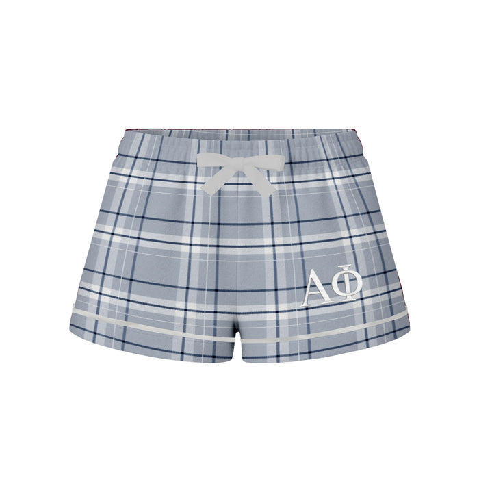 Alpha Phi Flannel Boxer Shorts