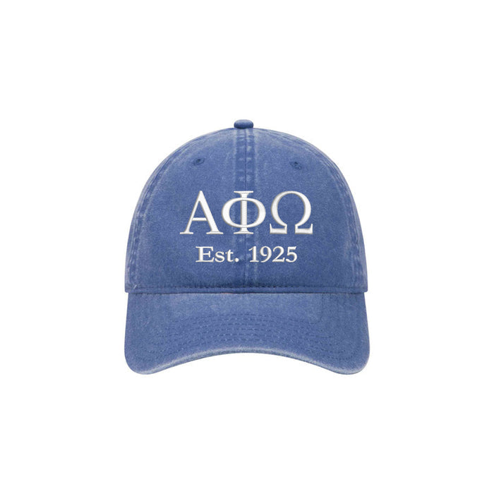 Alpha Phi Omega Beach Washed Hat