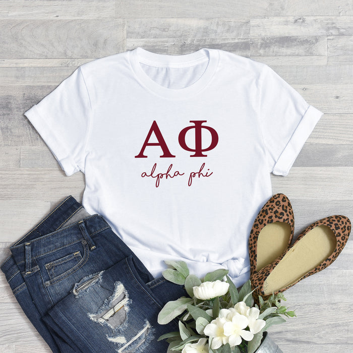Alpha Phi Short Sleeve T-Shirt - Shoreline Tee